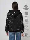 Женское худи / Надпись на спине, каллиграфия