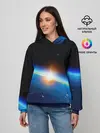 Женское худи / КОСМИЧЕСКИЙ РАССВЕТ 3D