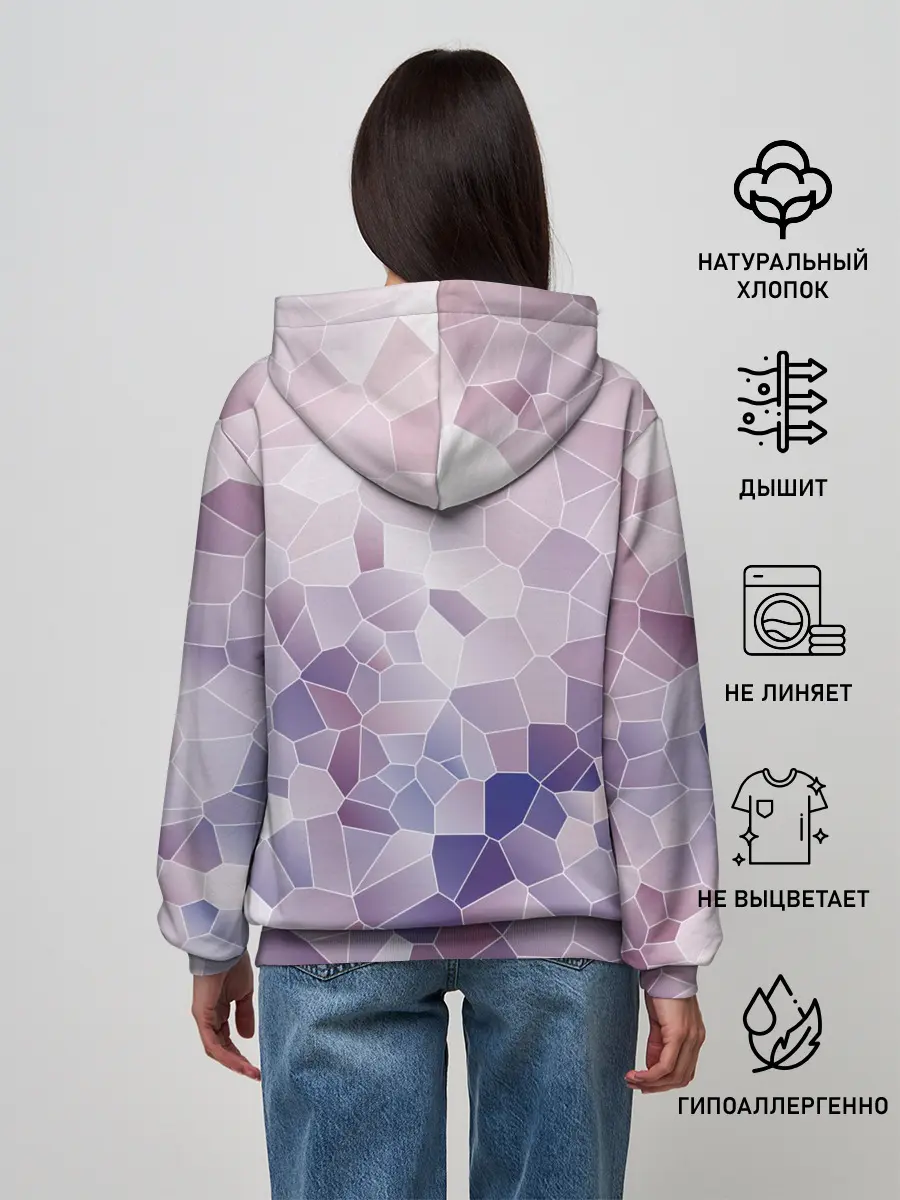 Женское худи / Узор Мозаика