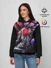 Женское худи / БЕРСЕРК светящийся глаз