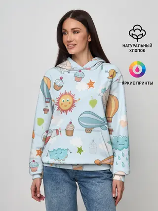 Женское худи / Детские рисунки