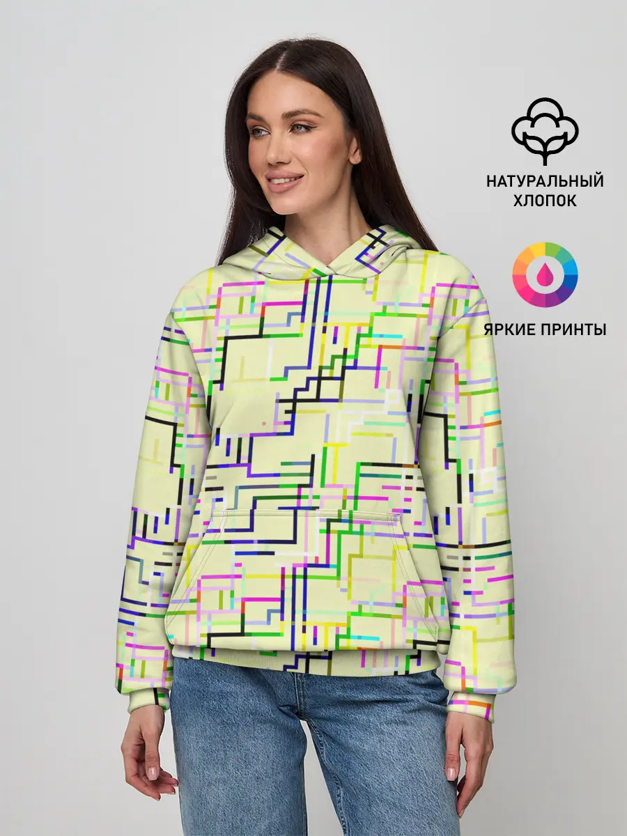 Женское худи / Geometric Color