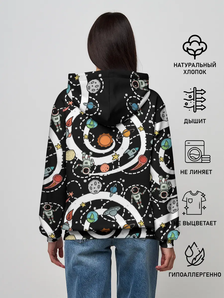 Женское худи / Космический астронавт