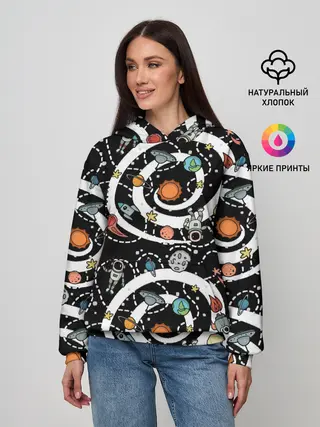 Женское худи / Космический астронавт