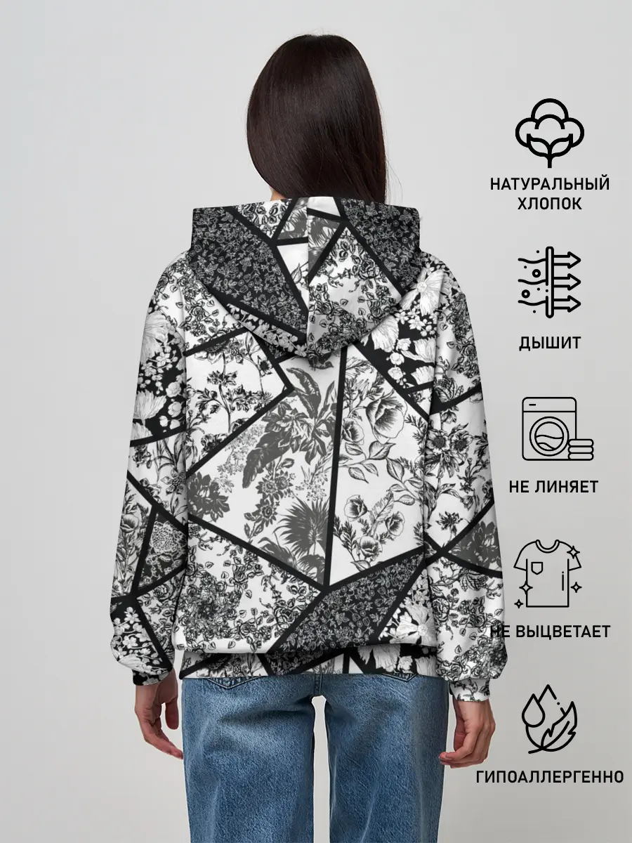 Женское худи / Цветочный Кинцуги / Kintsugi