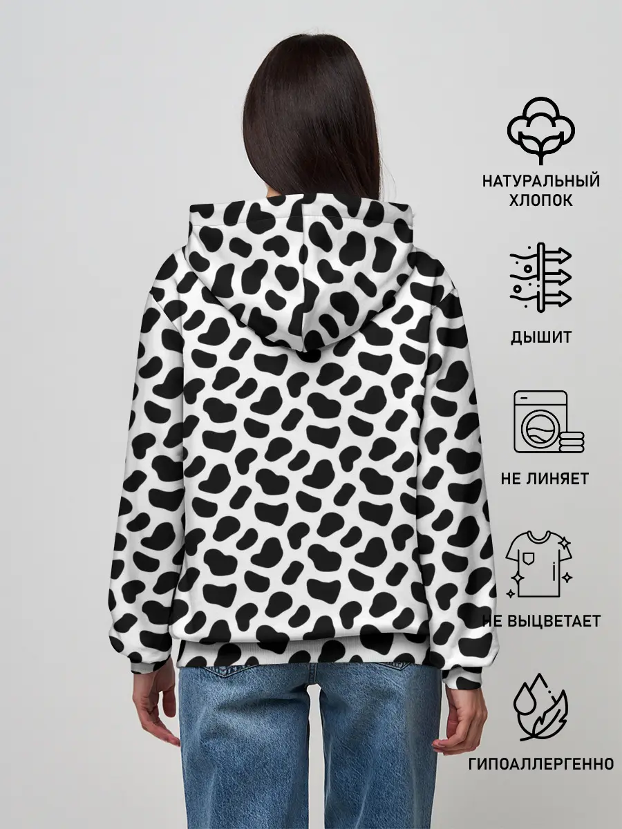 Женское худи / Текстура далматина