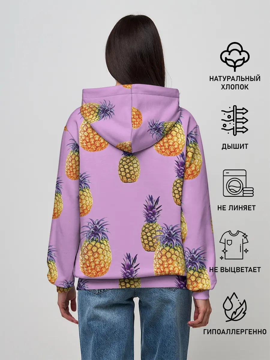 Женское худи / Ананасы