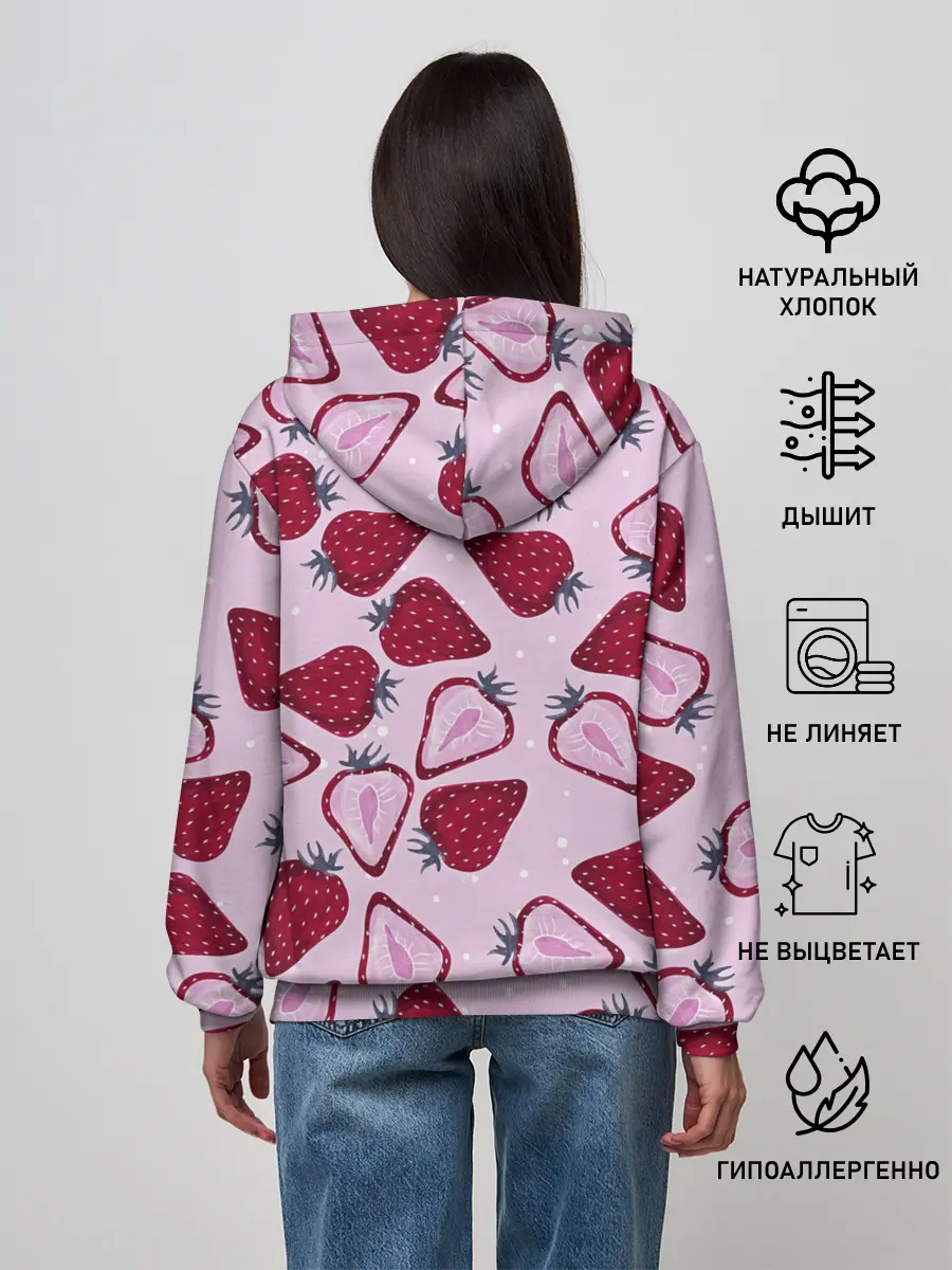 Женское худи / Клубничка