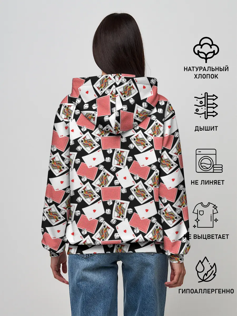 Женское худи / Карты