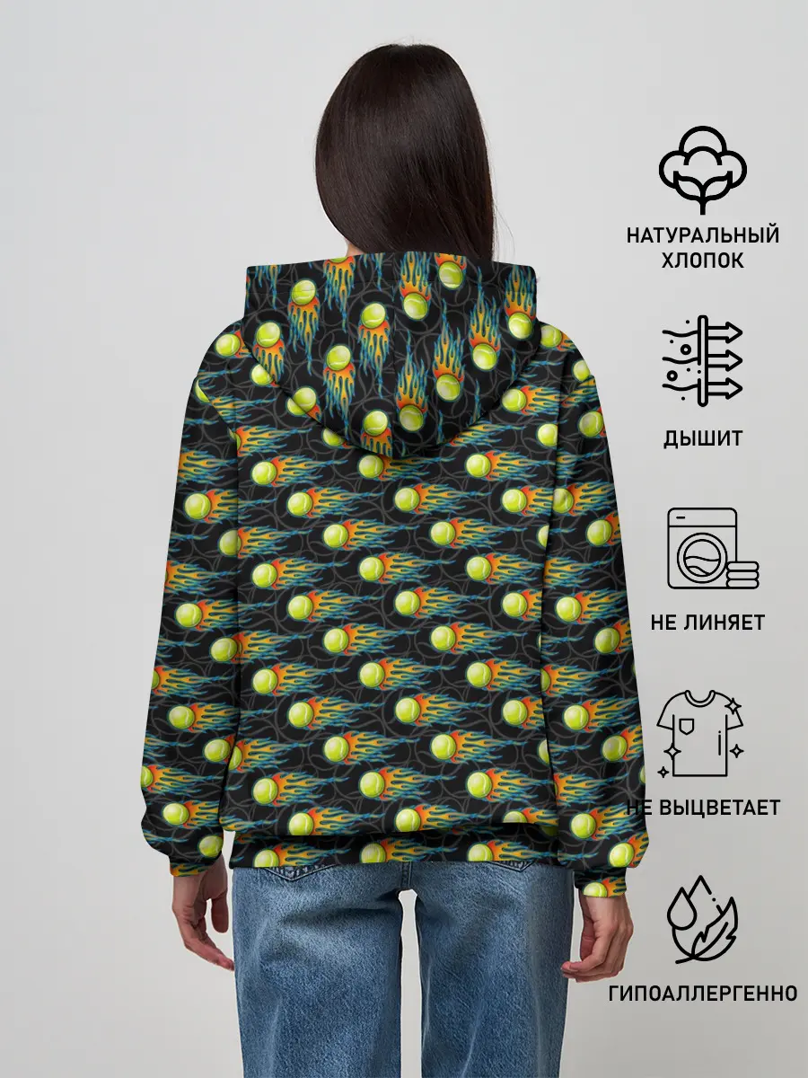 Женское худи / Теннисные Мячики