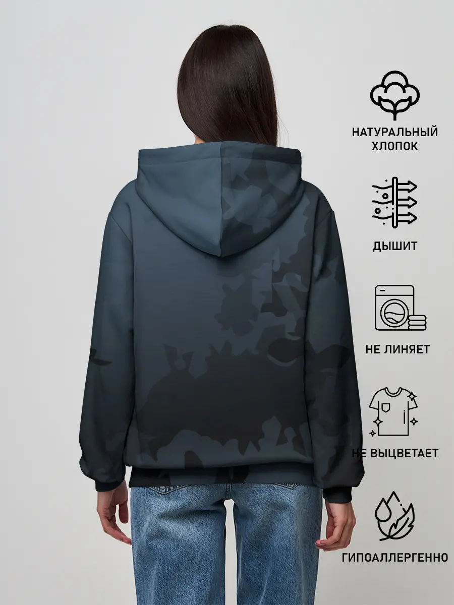 Женское худи / Черный клевер