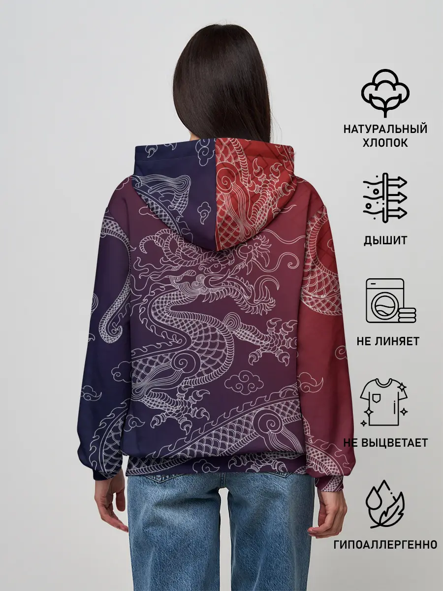 Женское худи / Традиционный китайский дракон
