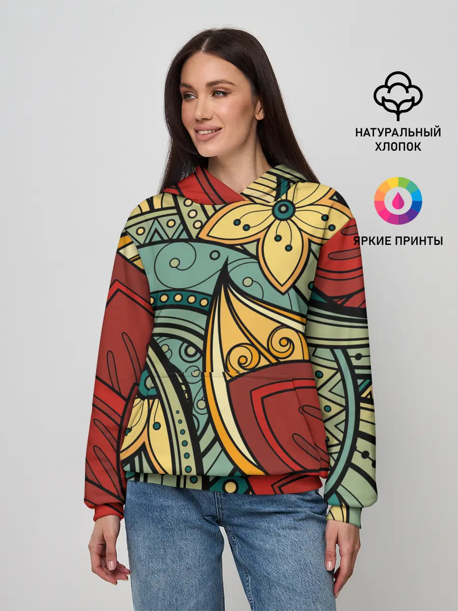 Женское худи / ЯрКие ЦветЫ