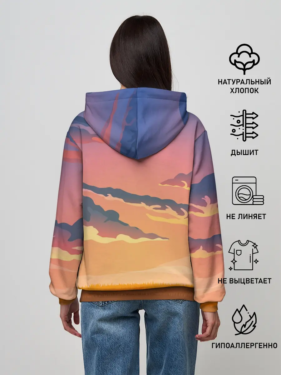 Женское худи / Мем собака качок DOGE