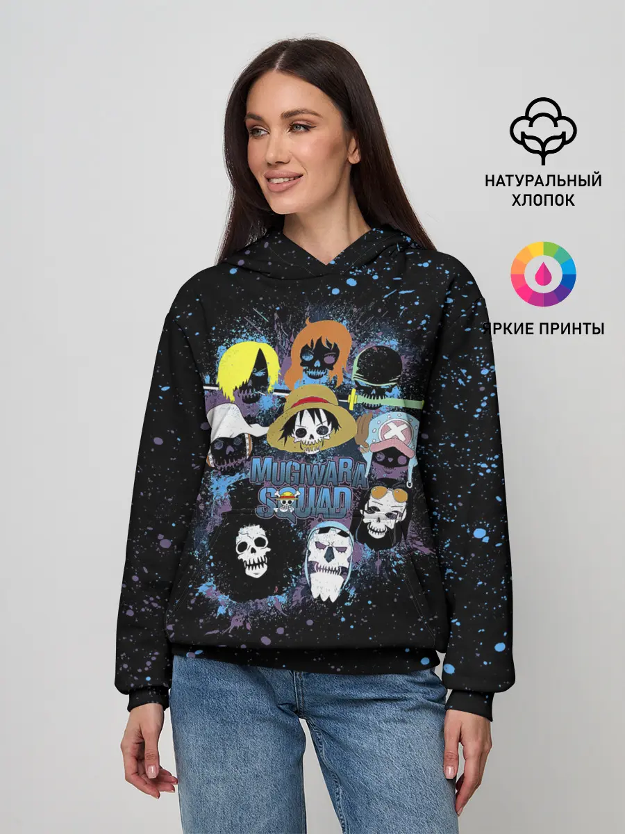 Женское худи / Отдряд Мугивара One Piece