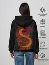 Женское худи / НЕОНОВЫЙ ДРАКОН, 3d