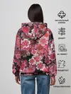 Женское худи / Иероглифы и Сакура 3D