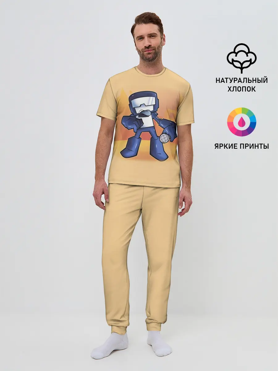Мужская пижама с брюками / Friday Night Funkin Танкист