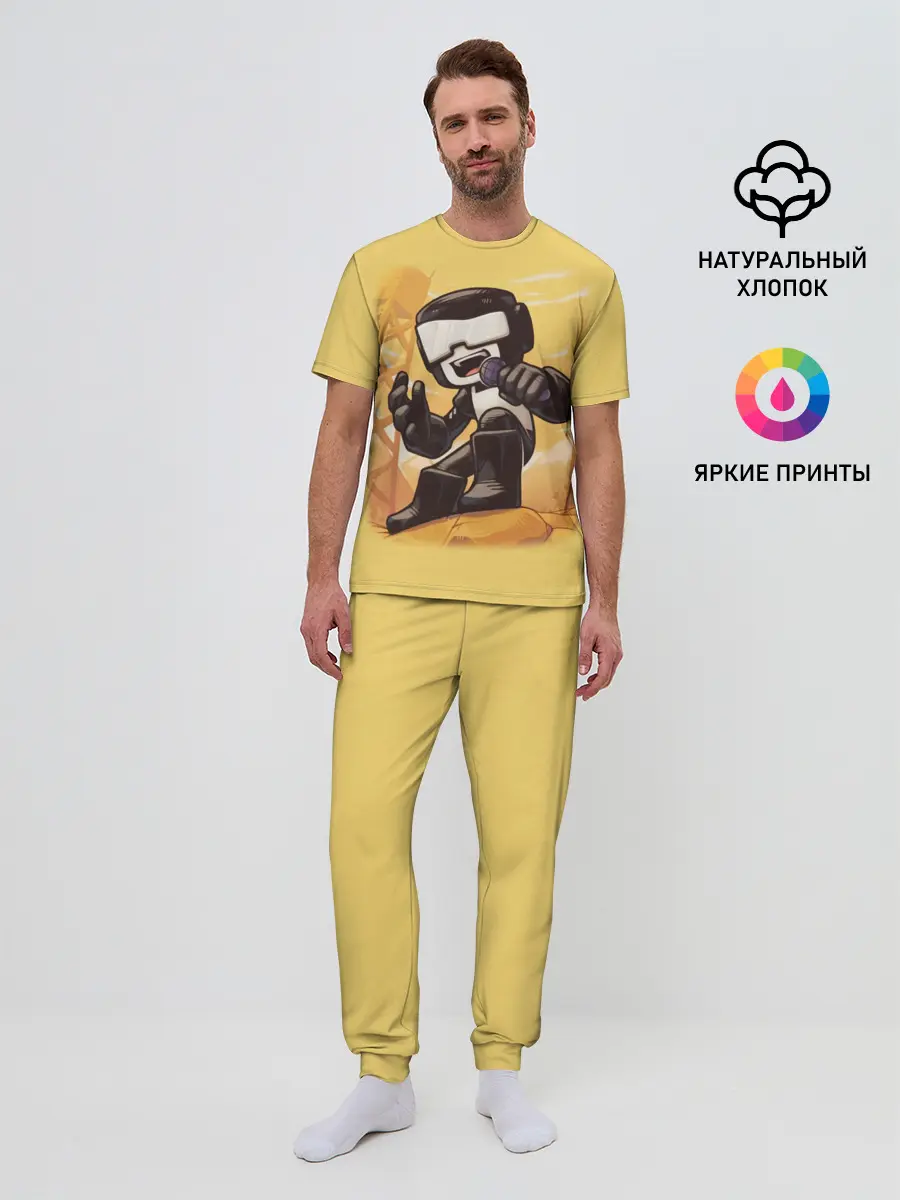 Мужская пижама с брюками / Танкист