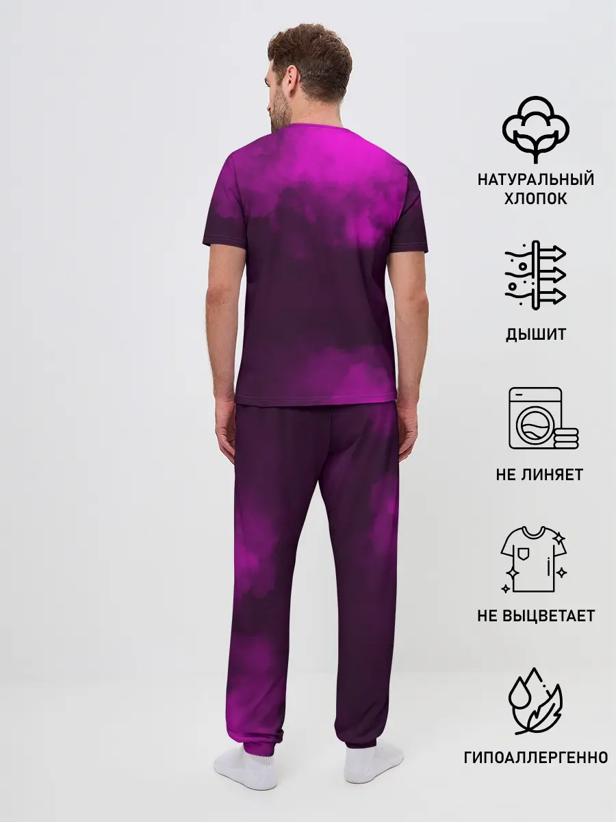 Мужская пижама с брюками / Бойфренд