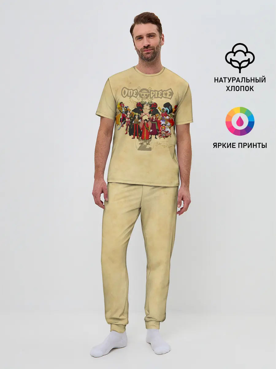 Мужская пижама с брюками / One Piece. Большой куш