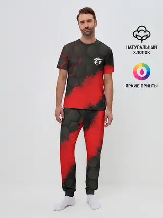 Мужская пижама с брюками / GARENA RED LINE