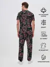 Мужская пижама с брюками / Цветочная мозаика