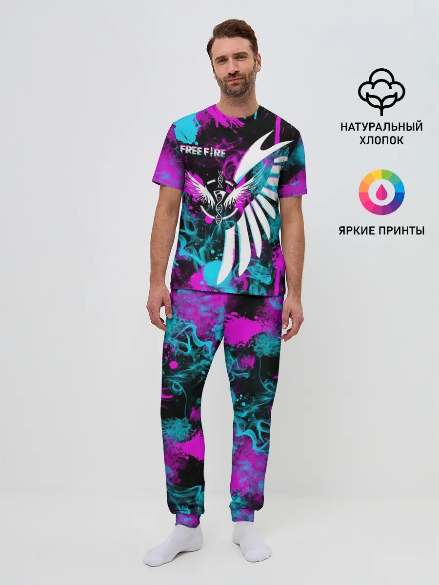 Мужская пижама с брюками / FREE FIRE NEON