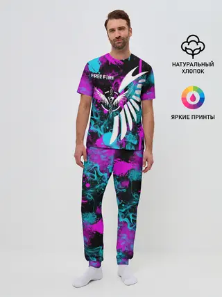 Мужская пижама с брюками / FREE FIRE NEON