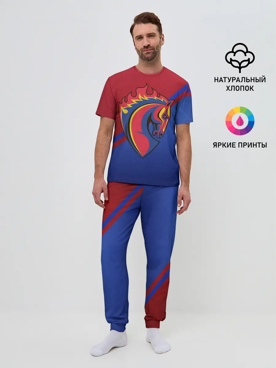 Мужская пижама с брюками / Конь!