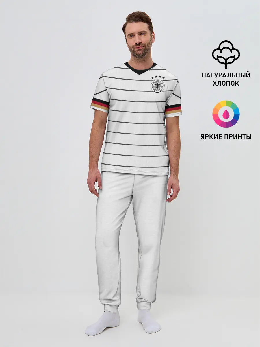 Мужская пижама с брюками / Germany home 2020 EURO