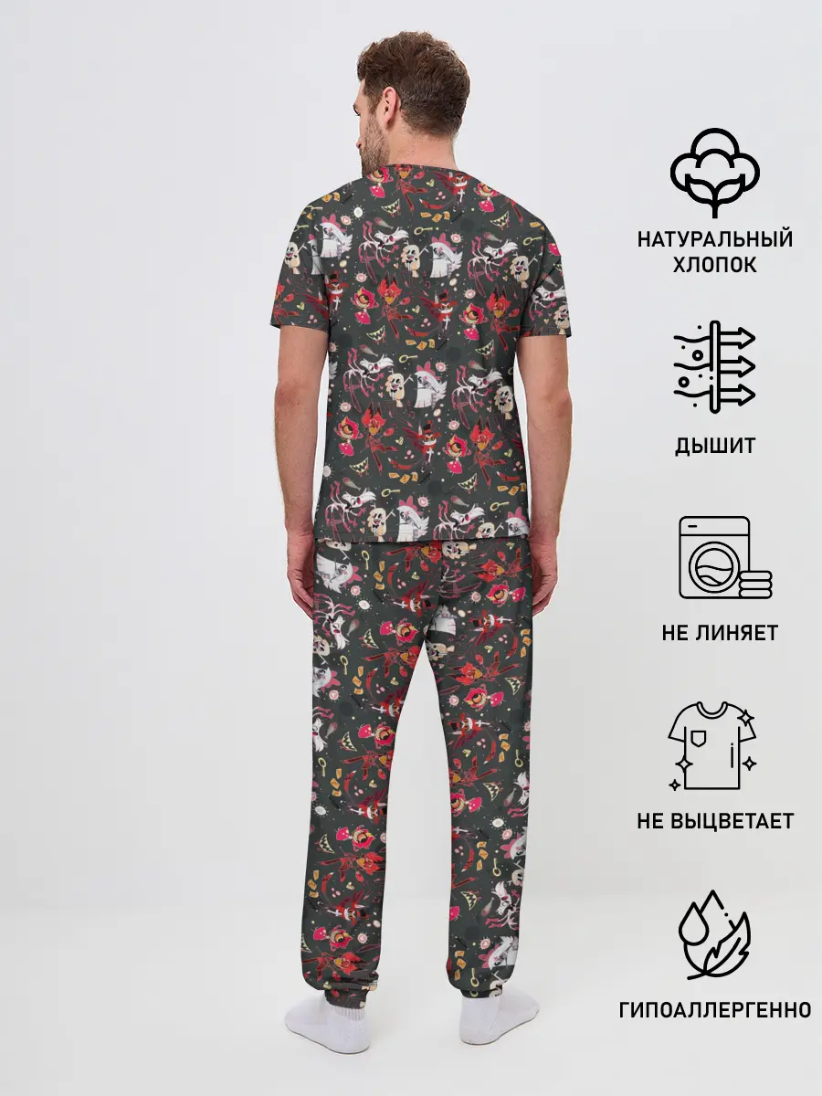 Мужская пижама с брюками / Hazbin Hotel
