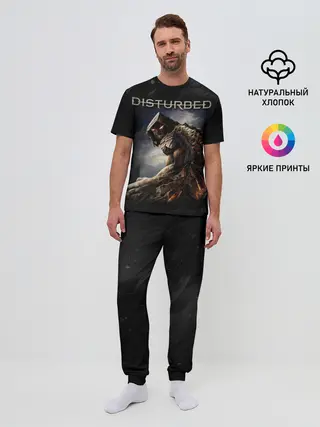 Мужская пижама с брюками / Disturbed
