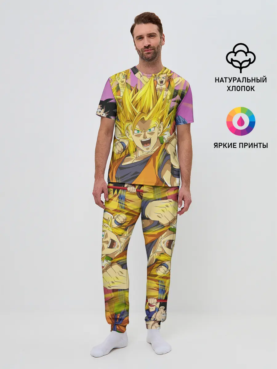 Мужская пижама с брюками / Все герои Драгонболл