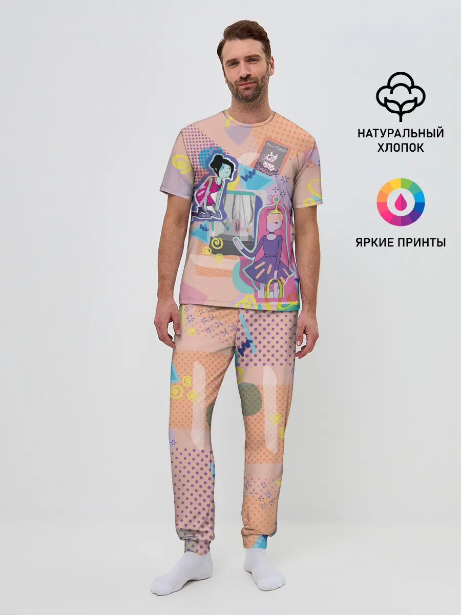 Мужская пижама с брюками / Принцесса Бубльгум и Марселин