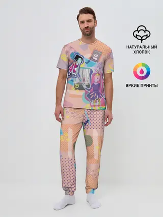 Мужская пижама с брюками / Принцесса Бубльгум и Марселин