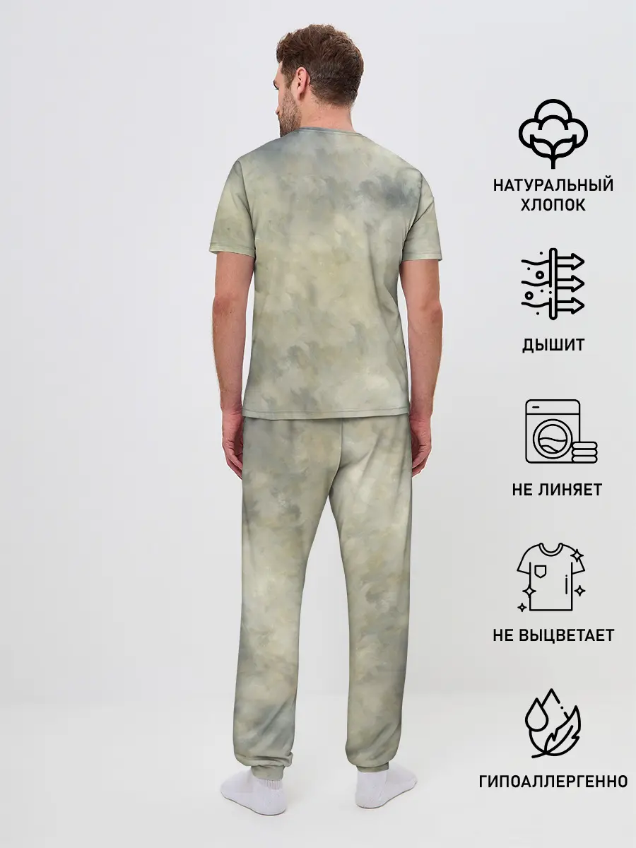 Мужская пижама с брюками / Острые козырьки