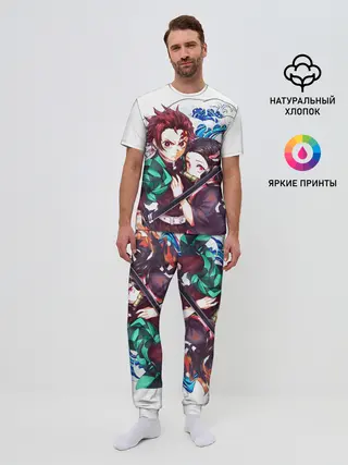 Мужская пижама с брюками / Клинок рассекающий демонов