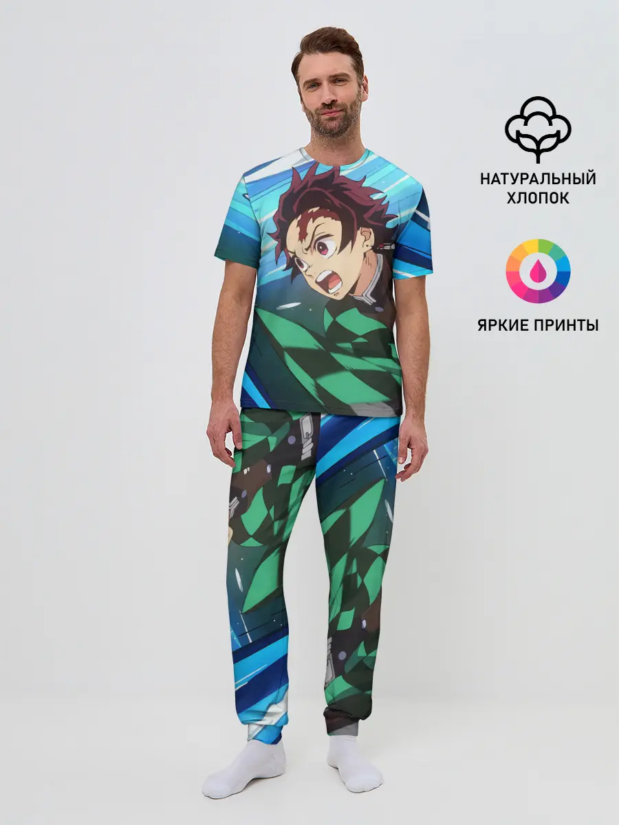 Мужская пижама с брюками / Клинок рассекающий демонов