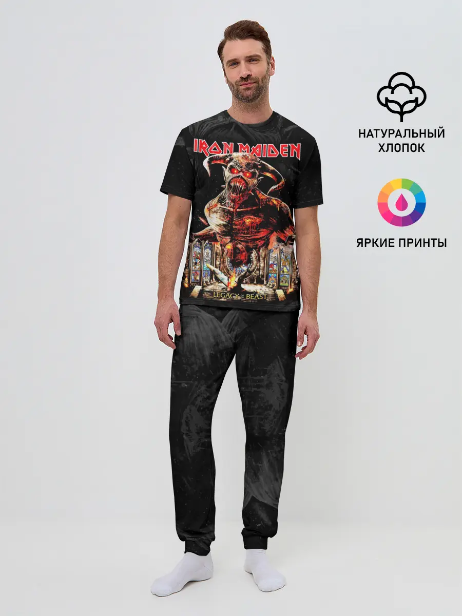 Мужская пижама с брюками / Iron Maiden