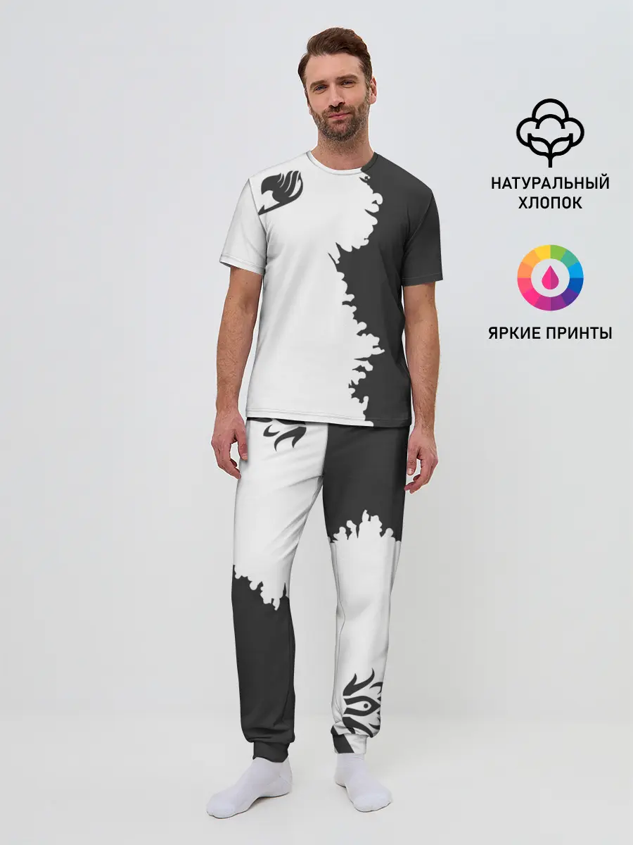 Мужская пижама с брюками / абстракция Фейри Тейл