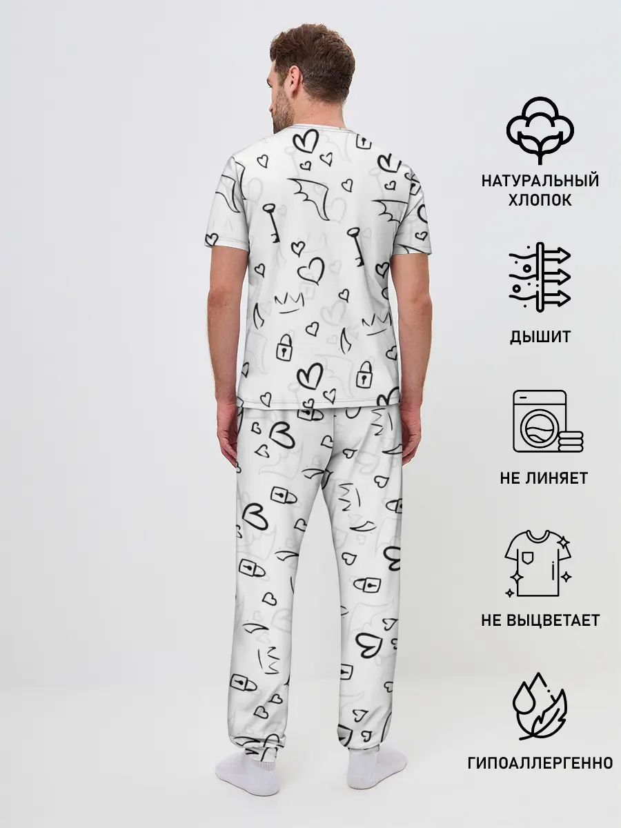 Мужская пижама с брюками / ОТЕЛЬ ХАЗБИН АЛАСТОР