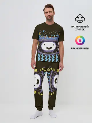 Мужская пижама с брюками / Время приключений Snow
