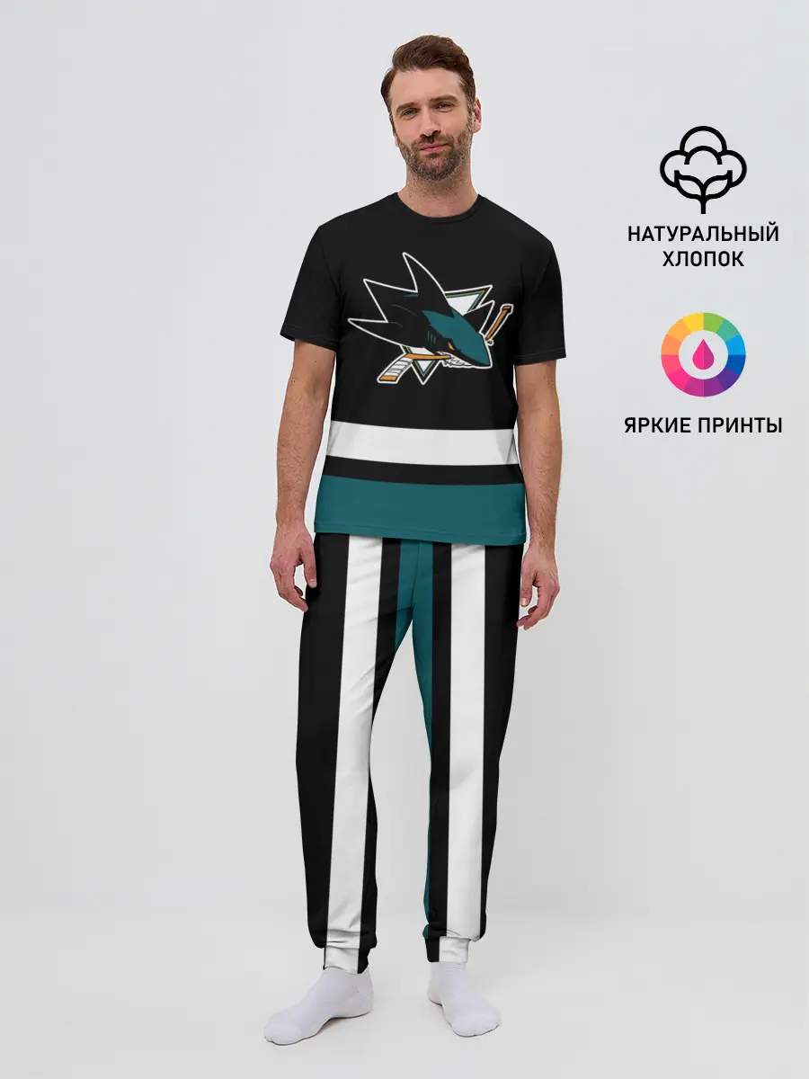 Мужская пижама с брюками / Сан-Хосе Шаркс