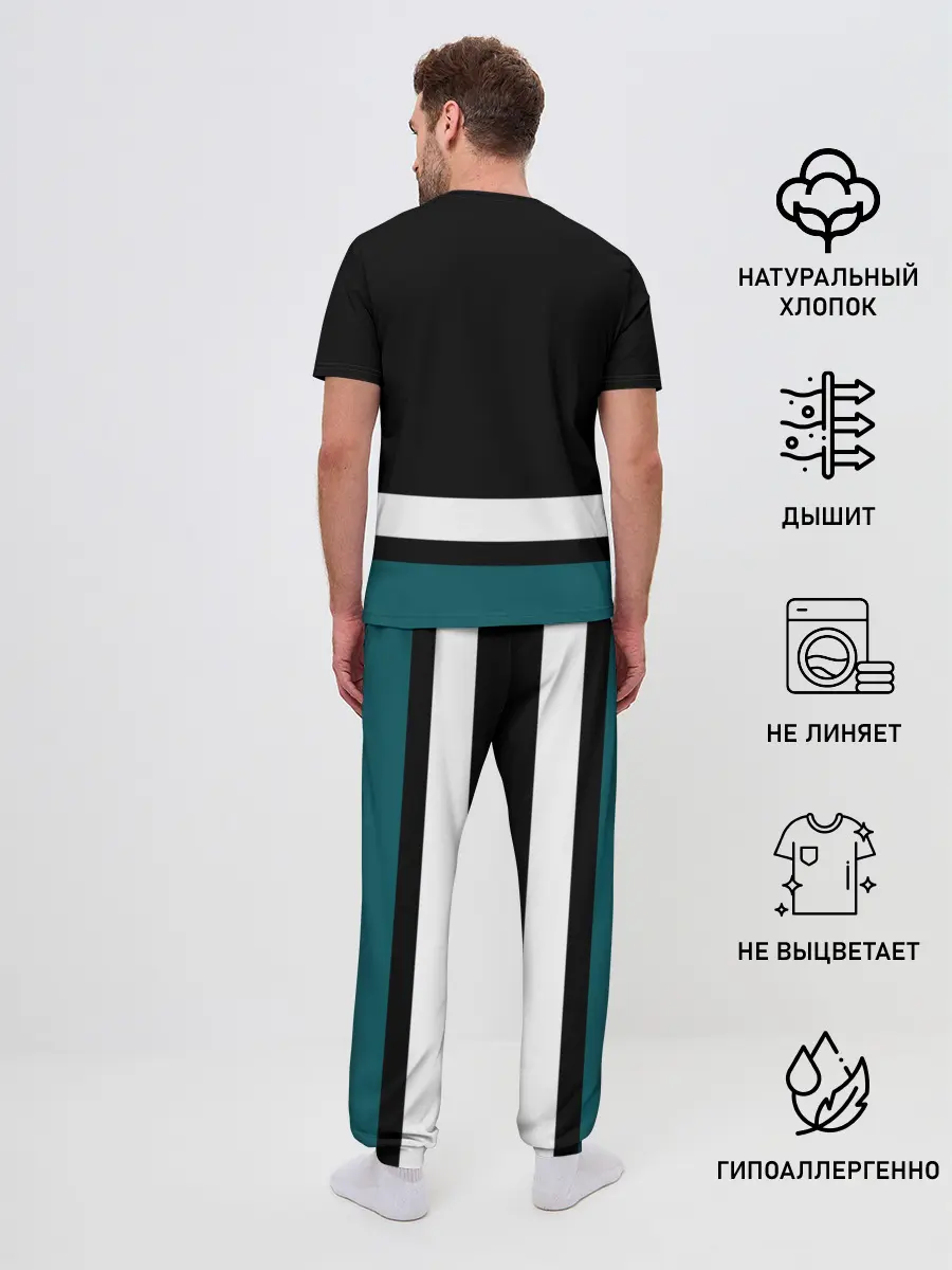 Мужская пижама с брюками / Сан-Хосе Шаркс