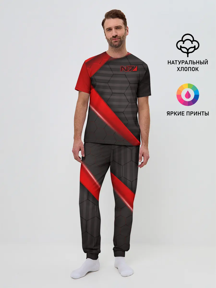 Мужская пижама с брюками / MASS EFFECT N7 | МАСС ЭФФЕКТ Н7