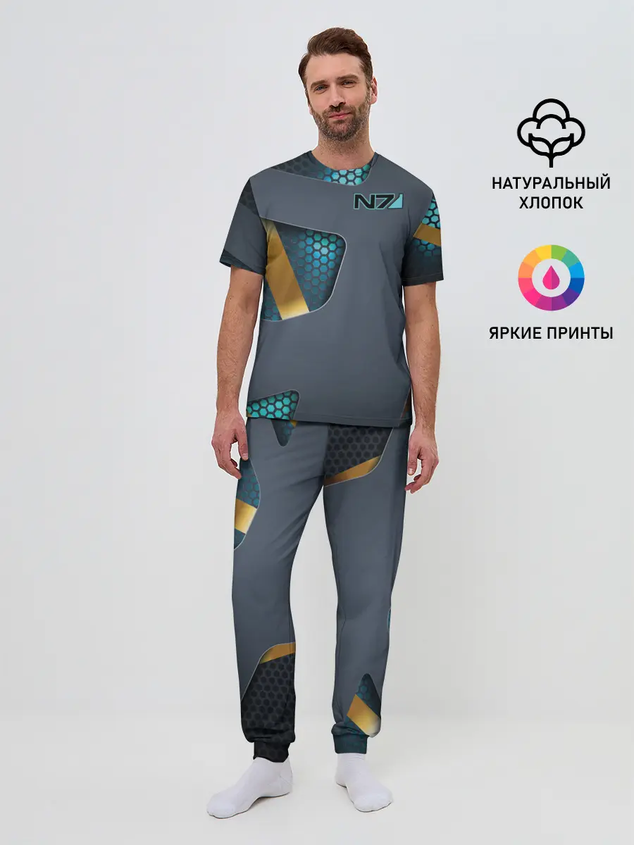 Мужская пижама с брюками / MASS EFFECT N7 | МАСС ЭФФЕКТ Н7