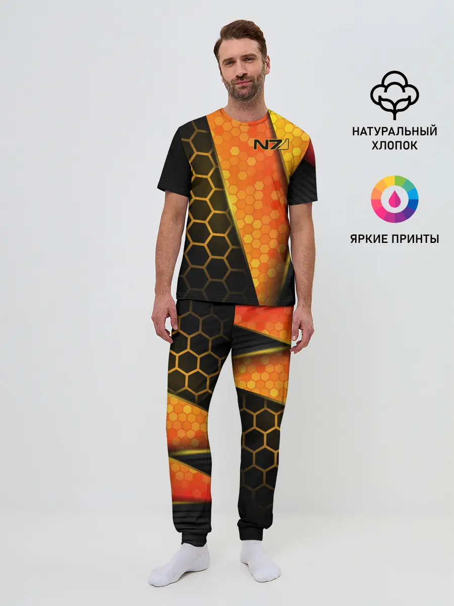 Мужская пижама с брюками / Mass Effect N7