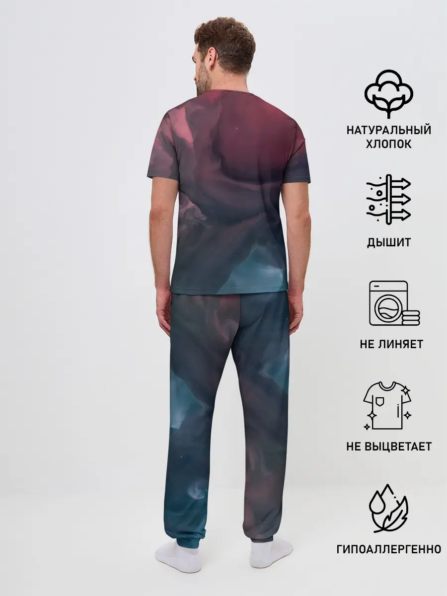 Мужская пижама с брюками / Танцующие коты