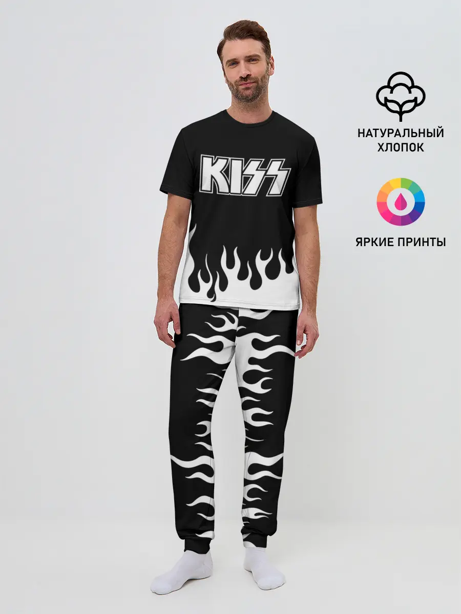 Мужская пижама с брюками / Kiss